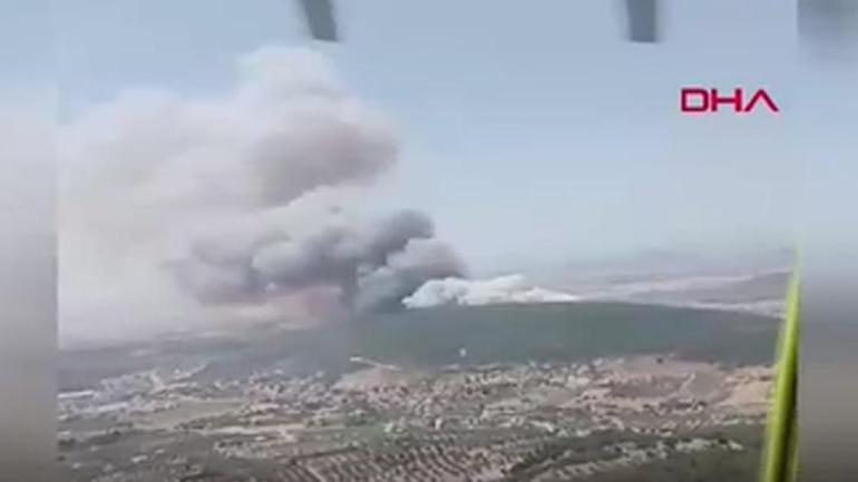  Havadan ve karadan müdahale ediliyor