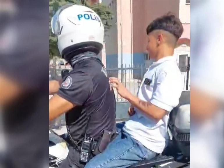 Sınava geç kalan öğrencilerin imdadına polisler yetişti
