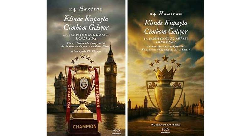 Galatasaray’ın şampiyonluk kupası Londra’ya geliyor: 25. Şampiyonluk tekne partisiyle kutlanacak