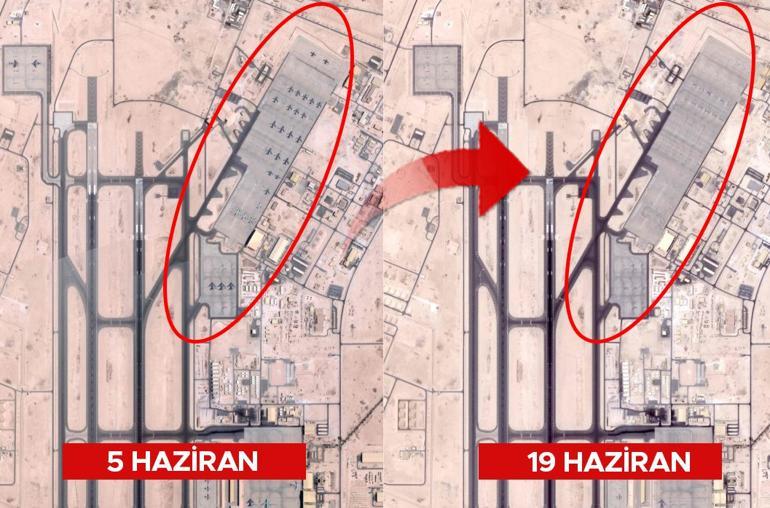  İran Katara haber verdi El-Udeyd Hava Üssünün uydu görüntülerinde dikkat çeken detay