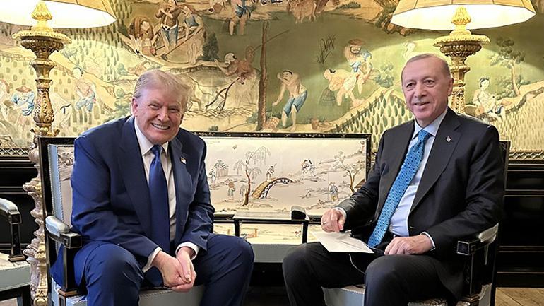 Son dakika... Cumhurbaşkanı Erdoğan, Laheyde ABD Başkanı Trump ile görüştü