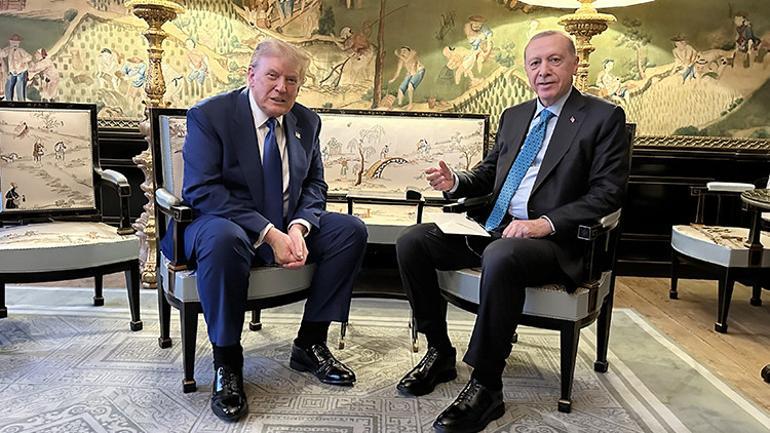 Son dakika... Cumhurbaşkanı Erdoğan, Laheyde ABD Başkanı Trump ile görüştü