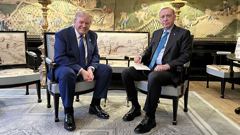 Son dakika... Cumhurbaşkanı Erdoğan, Laheyde ABD Başkanı Trump ile görüştü