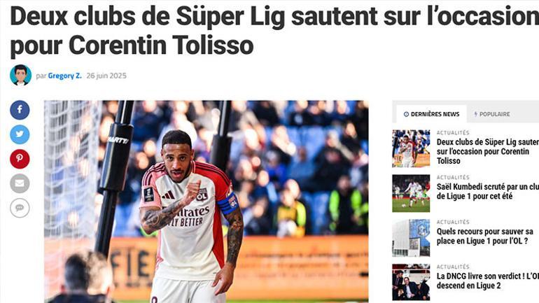 Beşiktaş ve Trabzonspor’dan Tolisso’ya teklif Lyonun isteği ortaya çıktı