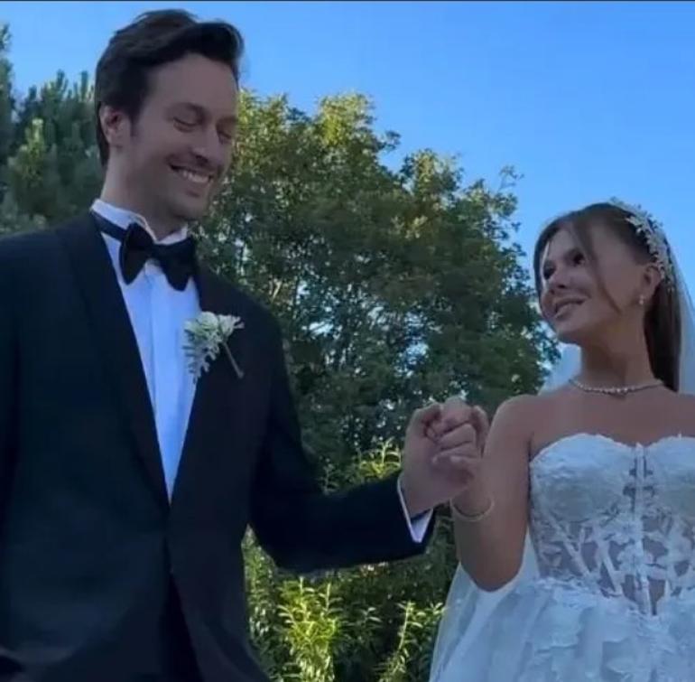Nikahta gözyaşlarını tutamadılar...Merve Dinçkol ile Feyyaz Şerifoğlu evlendi