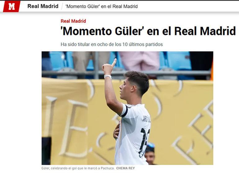  Real Madridde Güler zamanı Gaza bastı