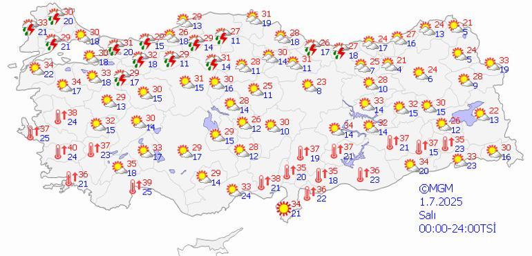 Sıcaklıklar düşüyor kuvvetli sağanak geliyor Meteoroloji alarm verdi İşte yağış beklenen illerimiz