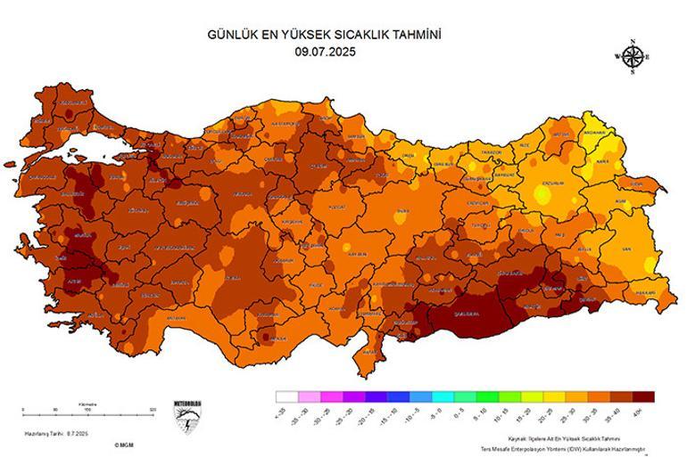 İstanbul için sıcak hava alarmı: Yarına dikkat 50 dereceye kadar çıkacak