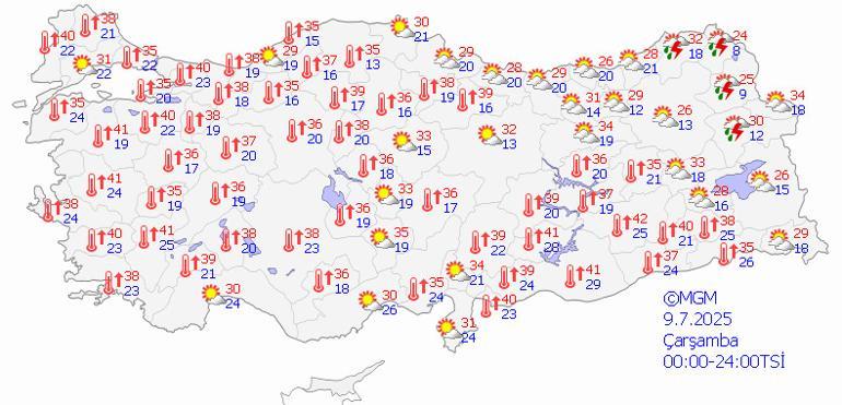İkinci sıcak hava dalgası geldi Riskli saatler açıklandı Bugün dışarı çıkmayın, yarın böyle olmayacak