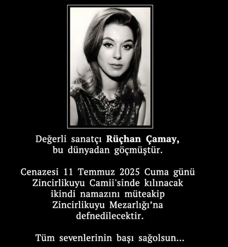 Usta sanatçı Rüçhan Çamay 94 yaşında hayatını kaybetti