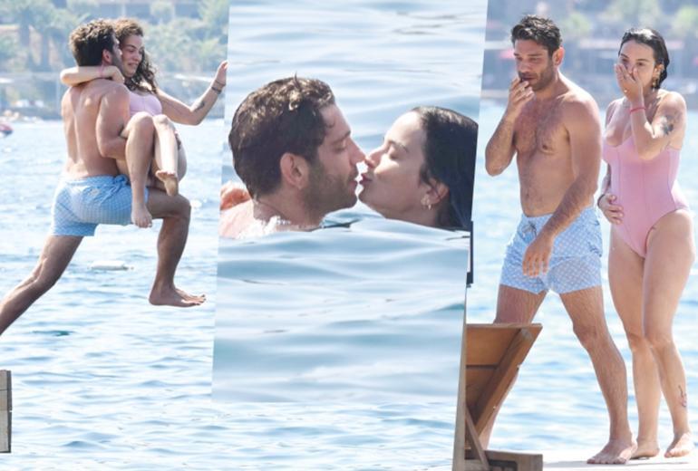 Las vacaciones de amor del famoso actor y su novia en el mar muestran...