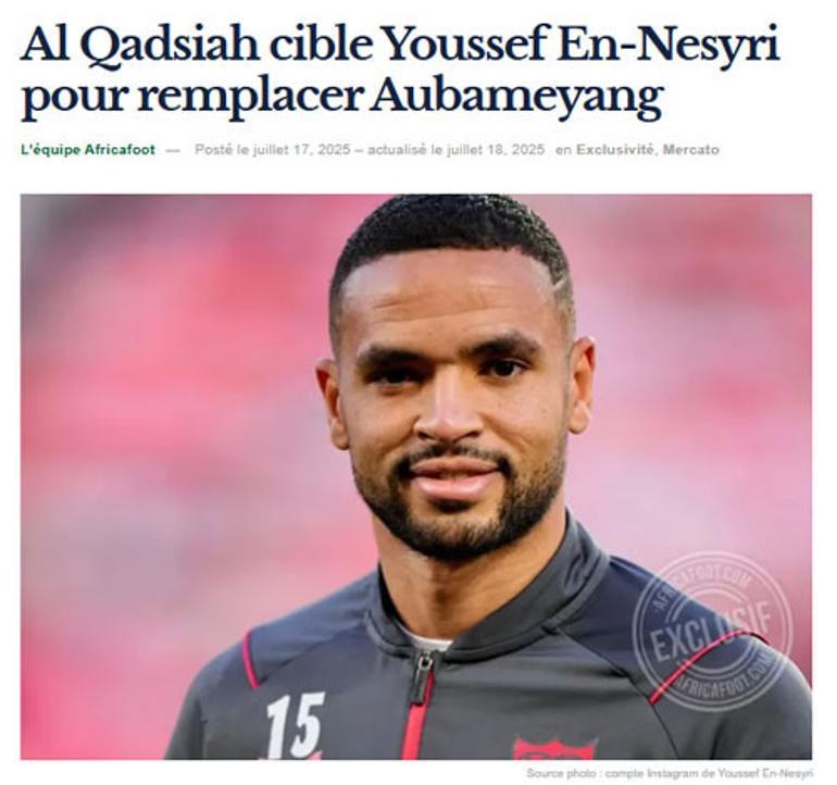 Fenerbahçeli En Nesyri’ye transfer teklifi geliyor Tarihi bonservis