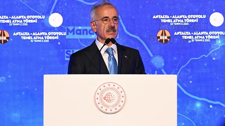 Antalyaya dev yatırım 4 saat süren yol 36 dakikaya düşecek