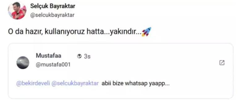 Selçuk Bayraktar kullanıyoruz diyerek duyurdu... Yerli mesajlaşma uygulaması geliyor