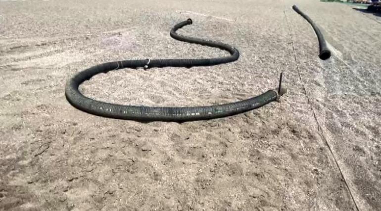 Şaşkına çeviren manzara Antalyada sahile vurdu: 500 metre uzunluğunda