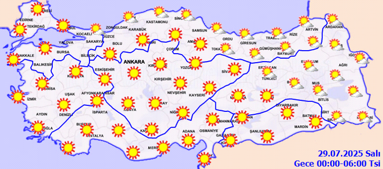 Son dakika hava durumu tahminleri il il 29 Temmuz 2025 | Bugünkü hava durumu nasıl olacak, İstanbula yağmur yağacak mı Meteorolojiden sağanak yağış açıklaması: 2 gün etkili olacak