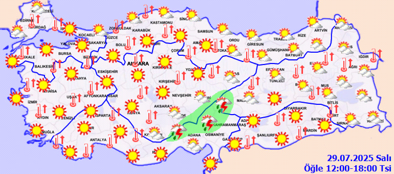 Son dakika hava durumu tahminleri il il 29 Temmuz 2025 | Bugünkü hava durumu nasıl olacak, İstanbula yağmur yağacak mı Meteorolojiden sağanak yağış açıklaması: 2 gün etkili olacak