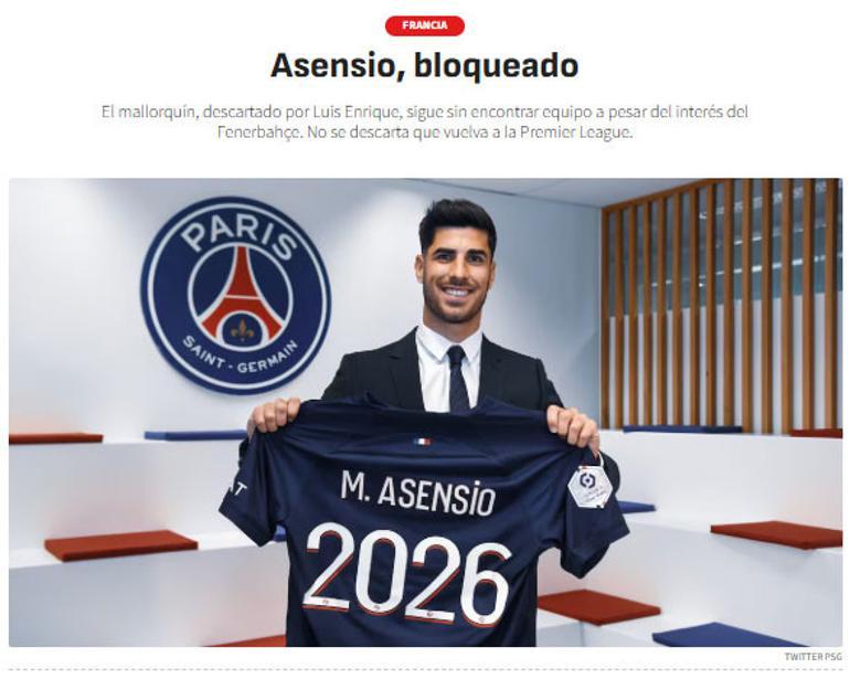 Fenerbahçe, Asensio transferini askıya aldı İşte sebebi