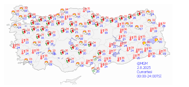 Kuvvetli yağış geliyor Meteoroloji bölge bölge uyardı | İşte sağanak beklenen iller