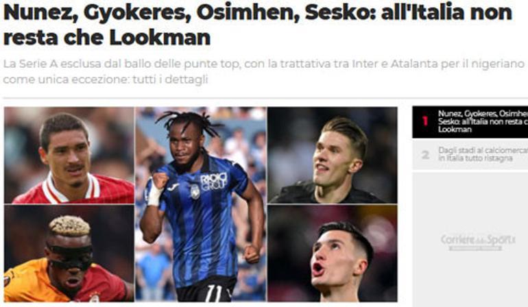 İtalya Serie A dibe vurdu Galatasaray’ın Osimhen transferi 1. Sırada