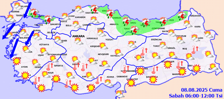 HAVA DURUMU 8 AĞUSTOS CUMA - BUGÜN: Şemsiyesiz çıkmayın Hava bugün nasıl olacak, İstanbula yağmur yağacak mı Meteorolojiden son dakika uyarısı... Sıcaklıklar yeniden artıyor