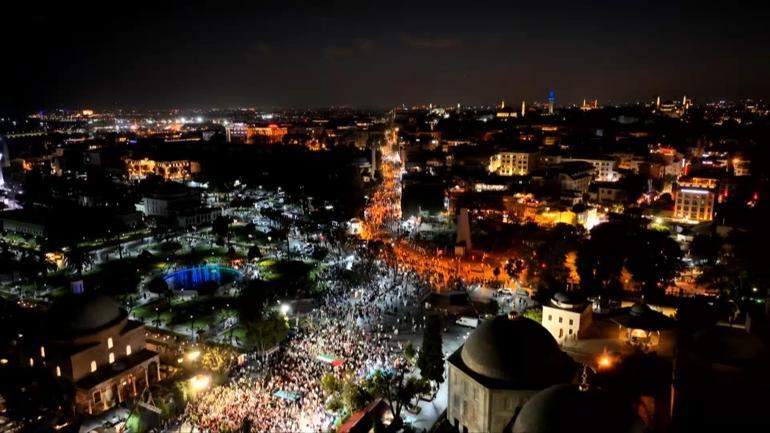 Son dakika... Beyazıttan Ayasofyaya Gazze yürüyüşü