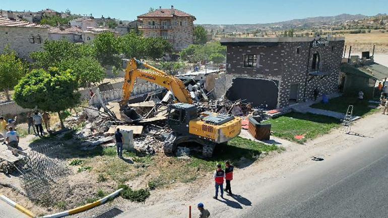 Kapadokya’da kaçağa geçit yok 1432 yapı yıkıldı