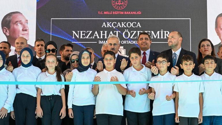 Düzceye modern eğitim yuvası... Bakan Uraloğlu açılışı gerçekleştirdi