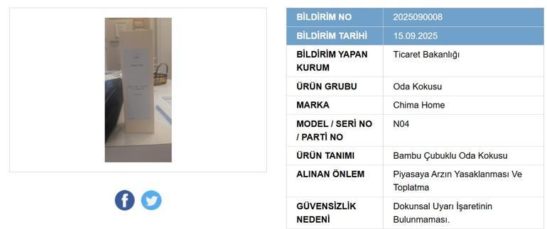 Bakanlık duyurdu Oda kokusunun satışı yasaklandı