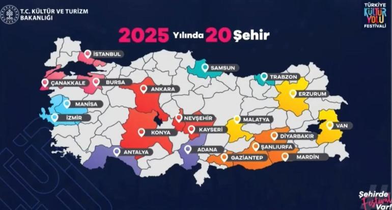 Bakan Ersoy: 110 noktada 730 etkinlik olacak