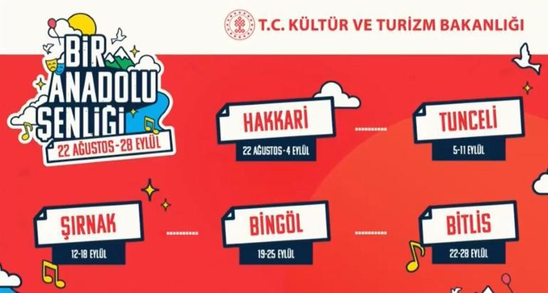 Bakan Ersoy: 110 noktada 730 etkinlik olacak