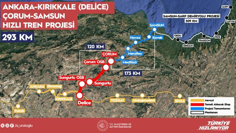 Ankara’dan Samsun’a demir ağlar örülüyor