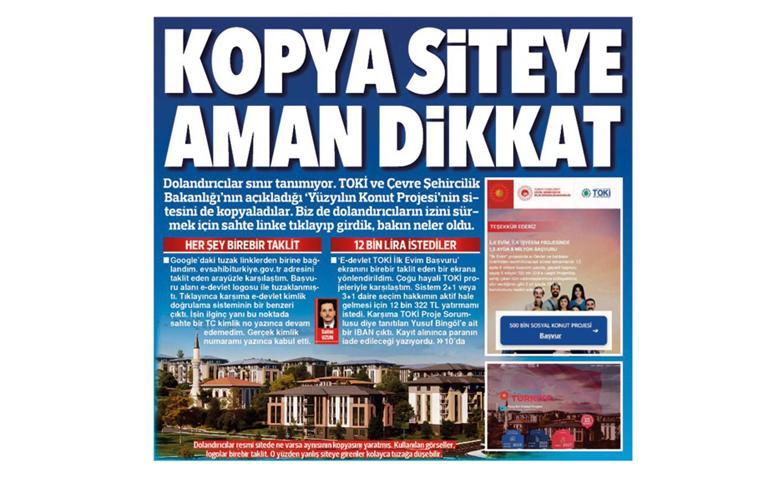 Hürriyet yazdı, erişim engeli geldi... Sahte sosyal konut siteleri kapatıldı