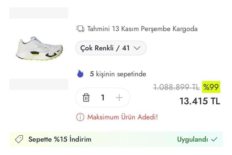 Önce zam sonra indirim Milyonluk ayakkabı 13 bine indi