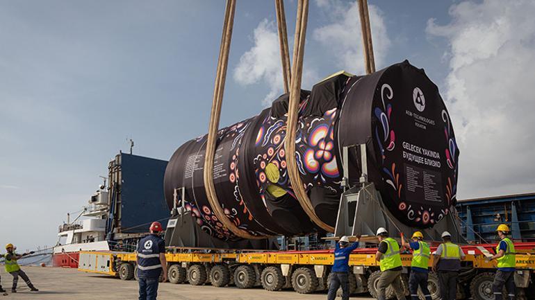 Akkuyu 4. ünite reaktör kabı teslim edildi