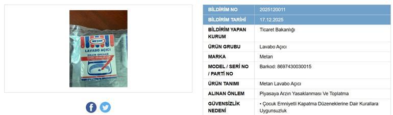 Birçok evde kullanılan ürünün satışı yasaklandı, toplatılıyor