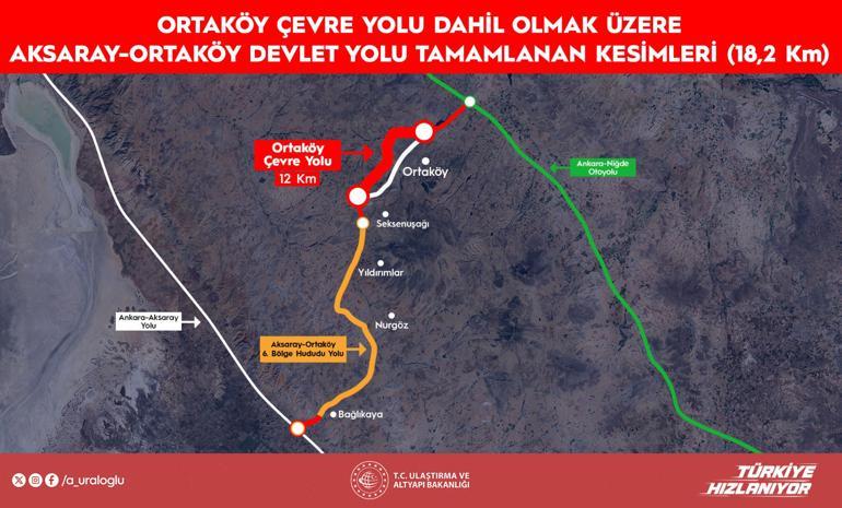 Ortaköy Çevre Yolu hizmete açıldı
