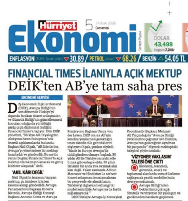 Made in Europe, Türkiye’yi dışlayamaz… AB’den o mektuba yanıt