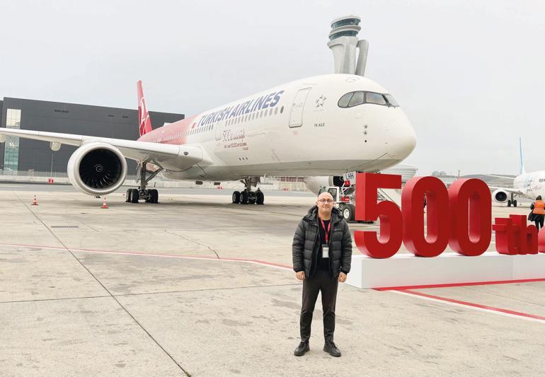 Gökyüzüne ‘500’ imzası... THY filosuna kattığı 500. uçakla Türkiye üzerinde tarihi bir uçuş gerçekleştirdi