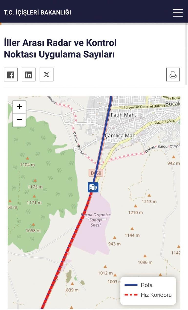İçişleri Bakanlığı’ndan dikkat çeken hizmet: Haritaya bak radarı gör