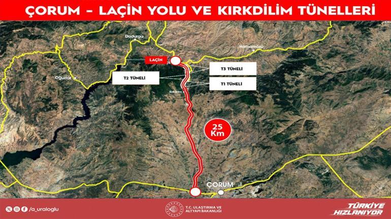 Bakan Uraloğlu açıkladı: 30 dakikalık yol 15 dakikaya düşecek
