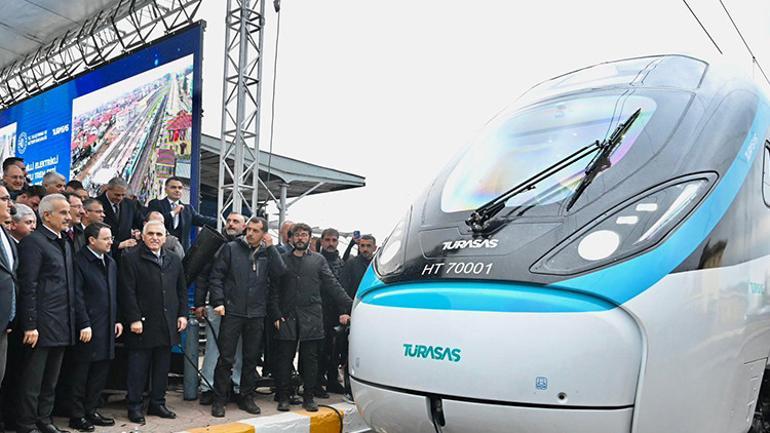 Türkiye’nin ilk yerli hızlı treni 2 günde rekor hıza ulaştı