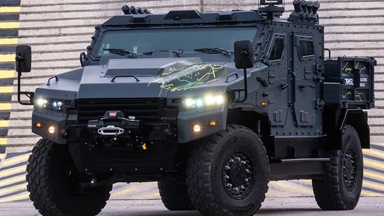 Nurol Makina eNMS-L elektrikli zırhlı araç tanıtımı