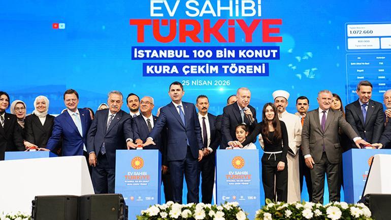Son dakika...Yüzyılın Konut Projesinde İstanbul kuraları çekildi 100 bin konutun sahibi belli oldu