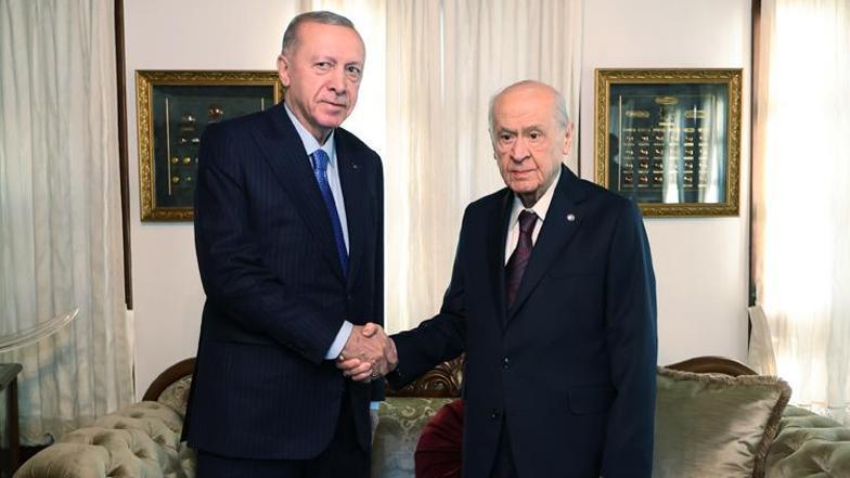 Cumhurbaşkanı Erdoğan ile MHP lideri Bahçeli bir araya geldi