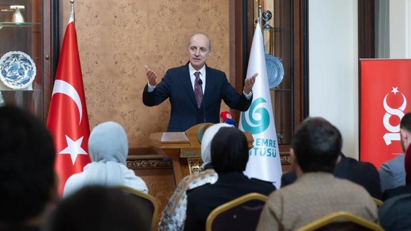 TBMM Başkanı Numan Kurtulmuş, Cakarta’daki Yunus Emre Enstitüsü’nde Türkiye mezunu gençlerle buluştu
