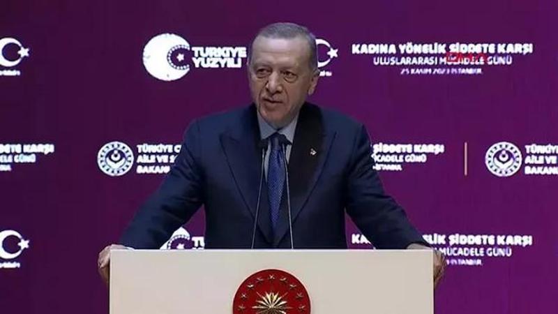 Cumhurbaşkanı Erdoğan, Kadına Yönelik Şiddete Karşı Uluslararası Mücadele Günü Programı'na katıldı