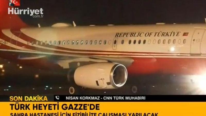 Gazze'de kurulacak sahra hastanesi için teknik heyet Gazze'de