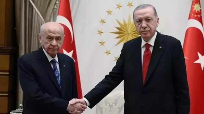 Cumhurbaşkanı Erdoğan, MHP Genel Başkanı Devlet Bahçeli'yi kabul etti