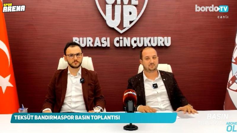 Gemlik'teki deprem anları, Bandırmaspor basın toplantısı sırasında kameralara yansıdı